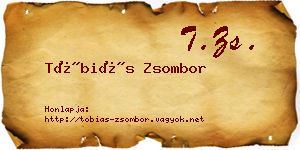 Tóbiás Zsombor névjegykártya