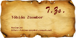 Tóbiás Zsombor névjegykártya